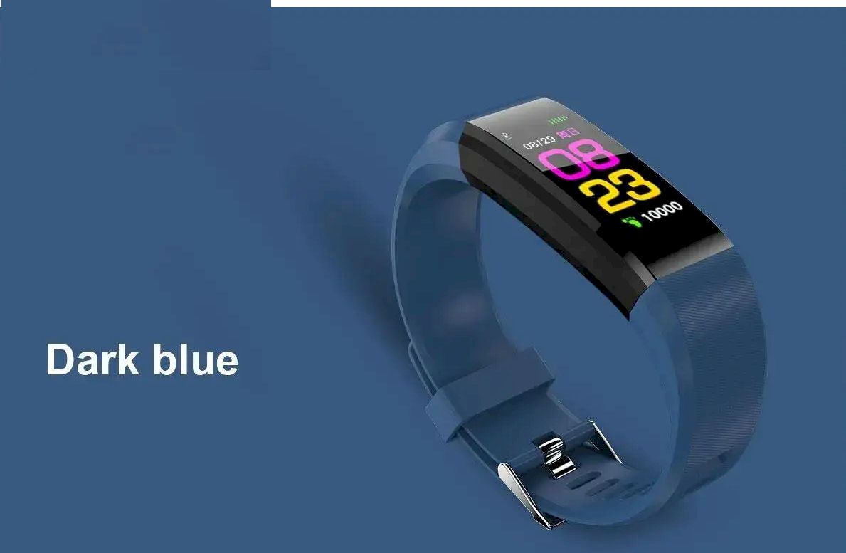 Smart Fitness Tracker Watch with Heart Rate & Blood Pressure Monitor