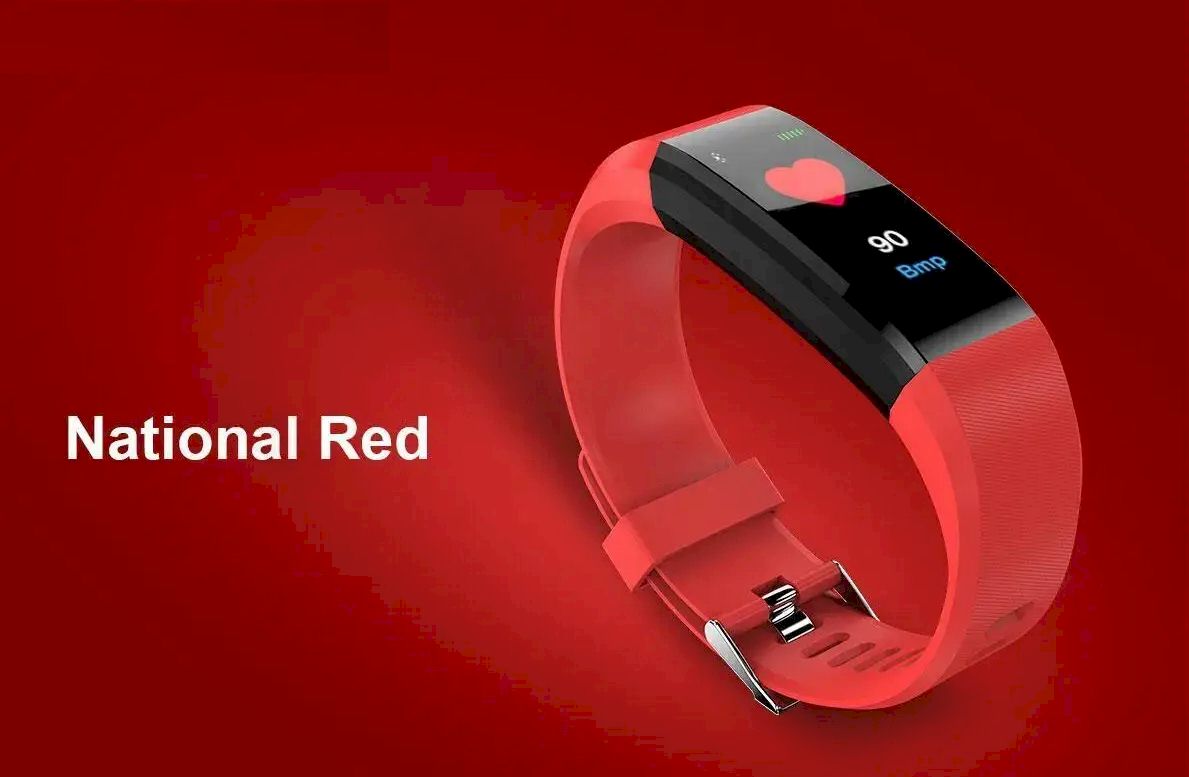 Smart Fitness Tracker Watch with Heart Rate & Blood Pressure Monitor
