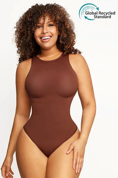 Eco-Friendly Seamless Thong Shaping Bodysuit: Show Off Your Curves with Confidence