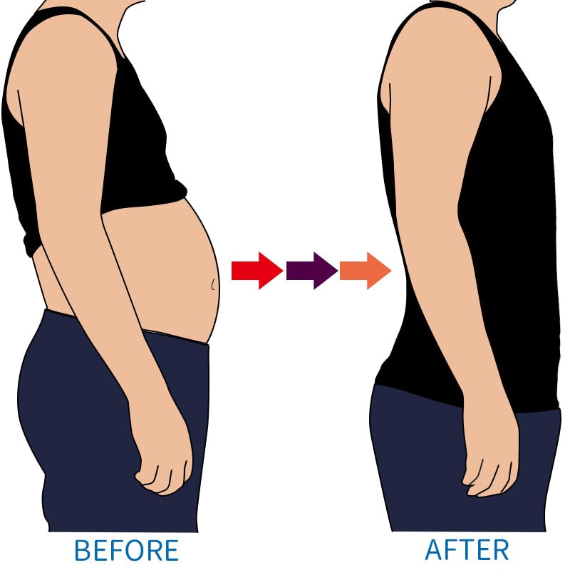 Body Shaper Chest Compression Shirts Vest Tummy Control Shapewear