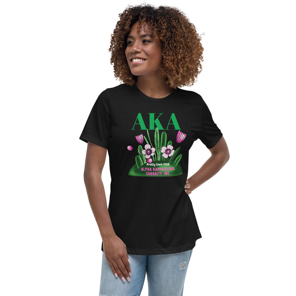 Alpha Kappa Alpha pretty Since 1908 T-Shirt Black