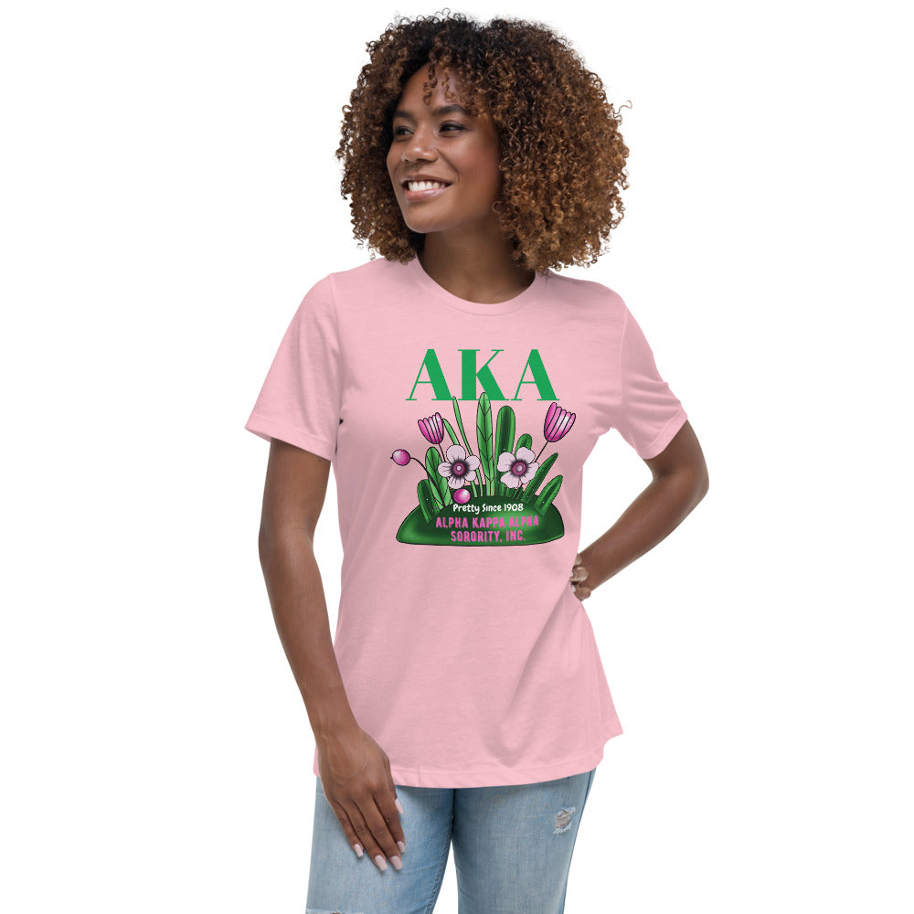 Alpha Kappa Alpha pretty Since 1908 T-Shirt Pink