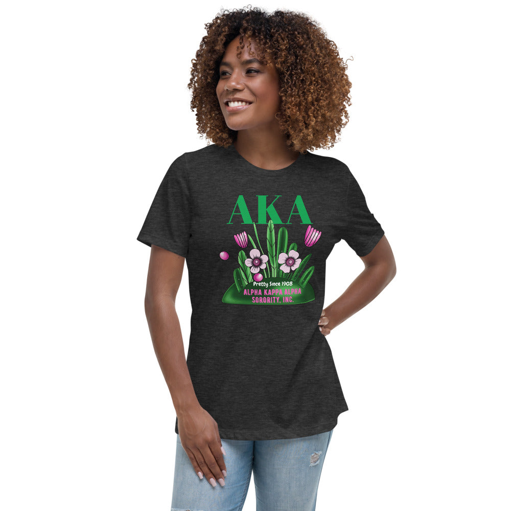 Alpha Kappa Alpha pretty Since 1908 T-Shirt Gray