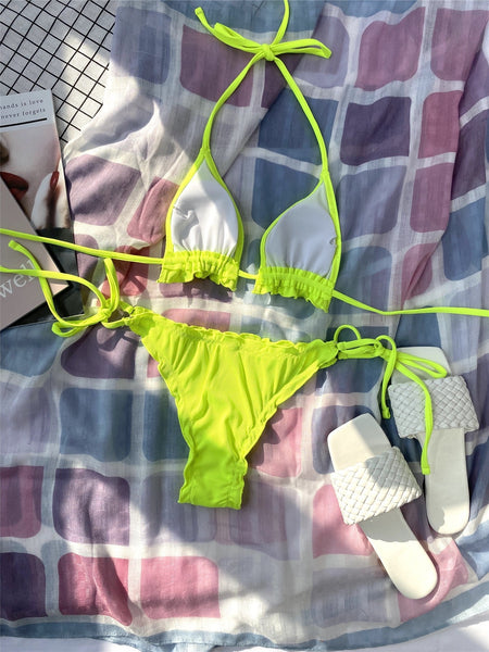 Make a Splash with Confidence: Stand Out in our Vibrant Tie Side Bikini
