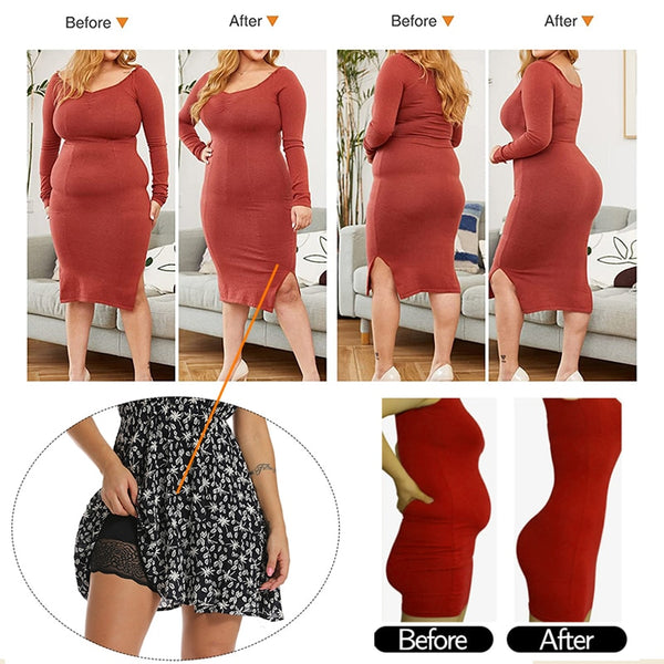 High Waist Cinchers Push Up Seamless Pads Fake Hip Lifting Shapewear