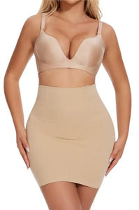High-Waist Tummy Control Lace Slip