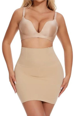 High-Waist Tummy Control Lace Slip