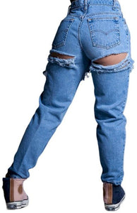 Denim Dreams: Slight Stretch Slim-Fit Jeans with Waist Detail S-3XL