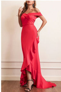 Luxury and Grace Combined: Statement-Making Ruffle Gown