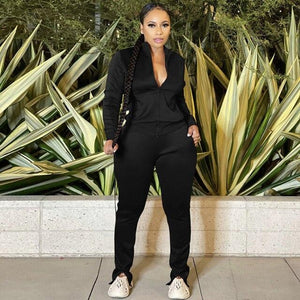 Two Piece Jackets And Sweatpants Casual Suit